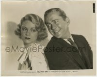 1h426 HOLD THAT GIRL 8x10.25 still 1934 c/u of happy James Dunn smiling at sad Claire Trevor!