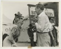 1h429 HONKY TONK candid 8.25x10 still 1941 Lana Turner laughs at the director, who wants to fight!