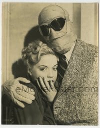 1h456 INVISIBLE MAN RETURNS 7x8.75 still 1940 great close up of Vincent Price holding Nan Grey!