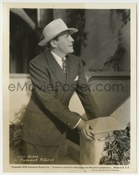 1h471 JACK BENNY 8x10.25 still 1939 great casual portrait standing outside in suit & hat!