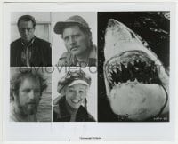 1h041 JAWS 8x10 still 1975 portraits of Bruce the shark, Roy Scheider, Shaw, Dreyfuss & Gary!
