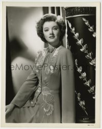 1h910 THIN MAN GOES HOME 8x10.25 still 1944 full-length sexy Myrna Loy in an embroidered dress!