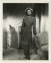 1h909 THIN MAN GOES HOME 8.25x10 still 1944 sexy Myrna Loy in striped pant suit by Carpenter!