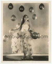 1h900 THELMA TODD 8.25x10 still 1920s wonderful smiling standing portrait by balloons by Hommel!