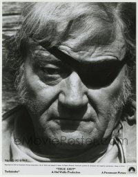 1h945 TRUE GRIT 7.75x10 still 1969 best close up of John Wayne as Rooster Cogburn scowling!