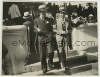 1h982 WHEELER & WOOLSEY 8x10 news photo 1930s picking losers at Agua Caliente horse race track!