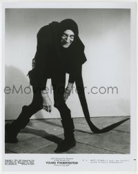 1h996 YOUNG FRANKENSTEIN 8.25x10.25 still 1974 best portrait of Marty Feldman as Igor, Mel Brooks!