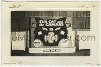 1h010 CAT & THE CANARY 3.5x5.25 photo 1939 display with giant black cat face & stars in mouth!