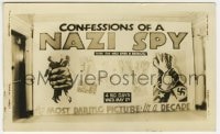 1h011 CONFESSIONS OF A NAZI SPY 2.75x4.5 photo 1939 great theater display, Nazi spies in America!
