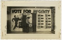 1h015 GREAT McGINTY 3.5x5.25 1940 theater display with actual voting booth, Vote For McGinty!