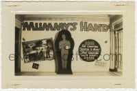 1h020 MUMMY'S HAND 3.5x5.25 photo 1939 inside theater wall with sarcophagus by giant blow-up!