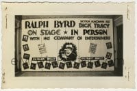 1h022 RALPH BYRD 3.5x5.25 photo 1930s theater display w/ the Dick Tracy actor appearing in person!