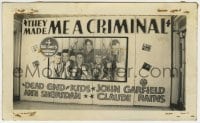 1h026 THEY MADE ME A CRIMINAL 2.75x4.5 1939 theater display with the Dead End Kids behind bars!