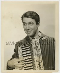 1h479 JAMES STEWART 8.25x10.25 still 1936 great close up playing accordion, After the Thin Man!
