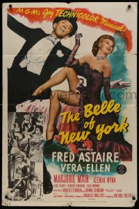 1j108 BELLE OF NEW YORK 1sh 1952 great image of Fred Astaire & sexy Vera-Ellen dancing!