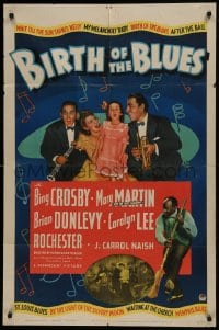 1j128 BIRTH OF THE BLUES style A 1sh 1941 Bing Crosby, Carolyn Lee, Donlevy, Mary Martin, Rochester