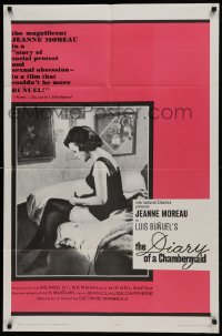 1j274 DIARY OF A CHAMBERMAID 1sh 1965 Jeanne Moreau, directed by Luis Bunuel!