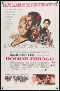 1j282 DOCTOR ZHIVAGO 1sh R1971 Omar Sharif, Julie Christie, David Lean English epic, Terpning art!
