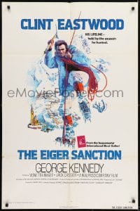 1j300 EIGER SANCTION int'l 1sh 1975 Clint Eastwood's lifeline was held by the assassin he hunted!