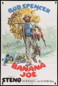 1j006 BANANA JOE English 1sh 1982 wacky Casaro art of Spencer carrying bananas and boy w/parrot!