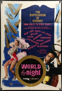 1j986 WORLD BY NIGHT English 1sh 1962 Luigi Vanzi's Il Mondo di notte, Italian showgirls!