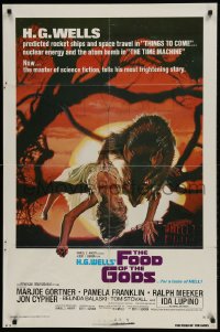 1j344 FOOD OF THE GODS int'l 1sh 1976 artwork of giant rat feasting on dead girl by Drew Struzan!