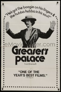 1j398 GREASER'S PALACE 1sh 1972 Robert Downy Sr, Allan Arbus, hubba-hubba in his soul!