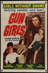 1j410 GUN GIRLS 1sh 1957 great images of sexy bad girls on the loose!