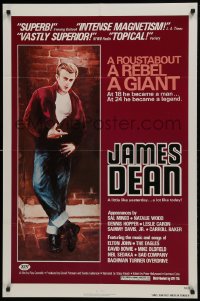 1j478 JAMES DEAN: THE FIRST AMERICAN TEENAGER 1sh 1976 at 18 he became a man, at 24 a legend!