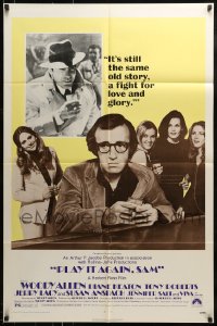 1j666 PLAY IT AGAIN, SAM 1sh 1972 Woody Allen, Diane Keaton, Jerry Lacy as Humphrey Bogart!