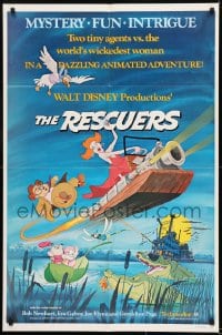 1j701 RESCUERS 1sh 1977 Disney mouse mystery adventure cartoon from depths of Devil's Bayou!