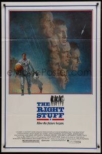 1j709 RIGHT STUFF 1sh 1983 great Tom Jung montage art of the first NASA astronauts!