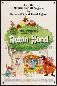 1j715 ROBIN HOOD 1sh 1973 Walt Disney's cartoon version, the way it REALLY happened!