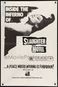 1j080 ASYLUM EROTICA 1sh 1972 La Bestia Uccide Sangue Freddo, Slaughter Hotel, Cold-Blooded Beast!
