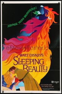 1j795 SLEEPING BEAUTY style A 1sh R1979 Walt Disney cartoon fairy tale fantasy classic!