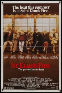 1j817 ST. ELMO'S FIRE 1sh 1985 Rob Lowe, Demi Moore, Emilio Estevez, Ally Sheedy, Judd Nelson