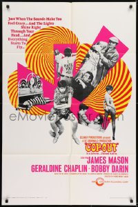 1j842 STRANGER IN THE HOUSE 1sh 1968 James Mason, Geraldine Chaplin, Bobby Darin, Cop-Out!