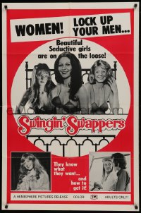 1j868 SWINGIN' SWAPPERS 1sh 1976 Bettkanonen, beautiful seductive girls are on the loose!