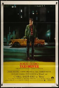 1j883 TAXI DRIVER 1sh 1976 classic art Robert De Niro by Guy Peellaert, Martin Scorsese!