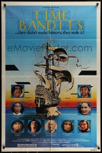 1j902 TIME BANDITS 1sh 1981 John Cleese, Sean Connery, art by director Terry Gilliam!