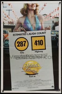 1j932 USED CARS 1sh 1980 Robert Zemeckis, sexy image, title art by Roger Huyssen and Gerard Huerta