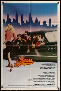 1j954 WANDERERS 1sh 1979 Ken Wahl in Kaufman's 1960s New York City teen gang cult classic!