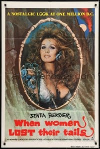 1j964 WHEN WOMEN LOST THEIR TAILS 1sh 1975 portrait of sexy cavewoman Senta Berger!
