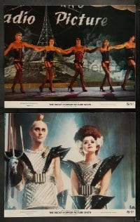 1k950 ROCKY HORROR PICTURE SHOW 2 color 11x14 stills 1975 Curry w/Sarandon, Hinwood, Quinn, Little Nell!