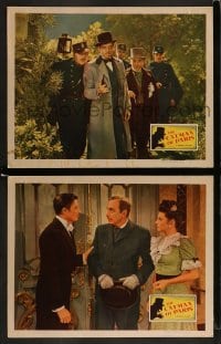 1k826 CATMAN OF PARIS 2 LCs 1946 Carl Esmond, Lenore Aubert, Adele Mara, Dumbrille, cat horror!