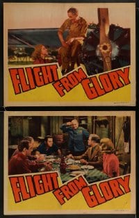 1k886 FLIGHT FROM GLORY 2 LCs 1937 pilot Chester Morris, Van Heflin & Whitney Bourne!