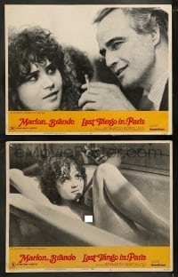 1k921 LAST TANGO IN PARIS 2 LCs 1973 images of Marlon Brando & Maria Schneider, Bernardo Bertolucci!