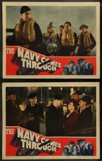 1k935 NAVY COMES THROUGH 2 LCs 1942 great images of Pat O'Brien, George Murphy, Jackie Cooper!