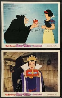 1k958 SNOW WHITE & THE SEVEN DWARFS 2 LCs R1975 Walt Disney animated cartoon fantasy classic!