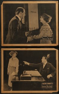 1k994 WHATEVER SHE WANTS 2 LCs 1921 great images of pretty Eileen Percy amd Herbert Fortier!